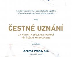 čestné uznání